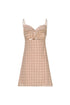 Victoria Cotton Mini Dress  / Beige May Flower